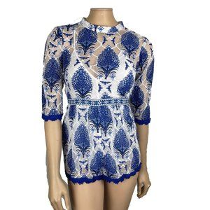 Luxxel Lace Romper Small